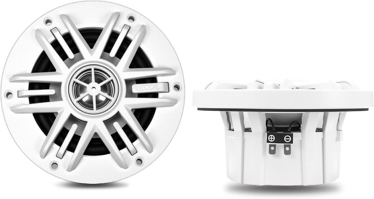 Coaxiale Luidsprekers - Maritieme Speakers - Boot Audio - Weerbestendig Ontwerp - 4 Inch - Wit