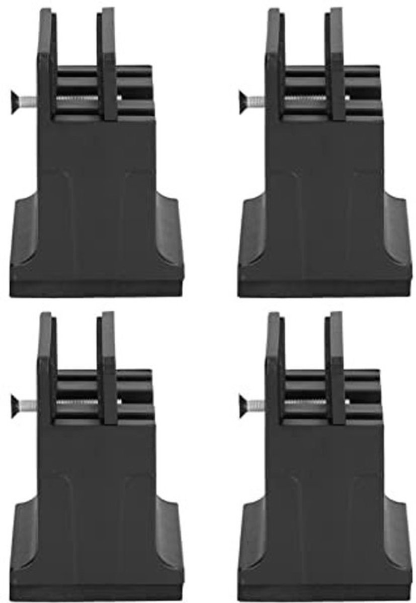 Dailygoods- Bedverhogers 4 Stuks - Verstelbare Rubber - Meubelverhogers