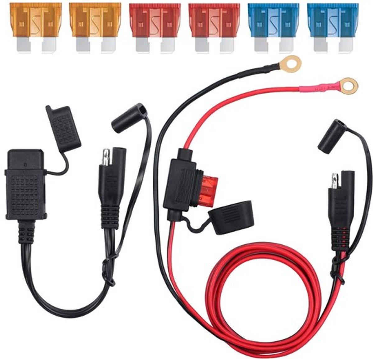 USB-motorfietslaadkabel voor USB-aansluiting
