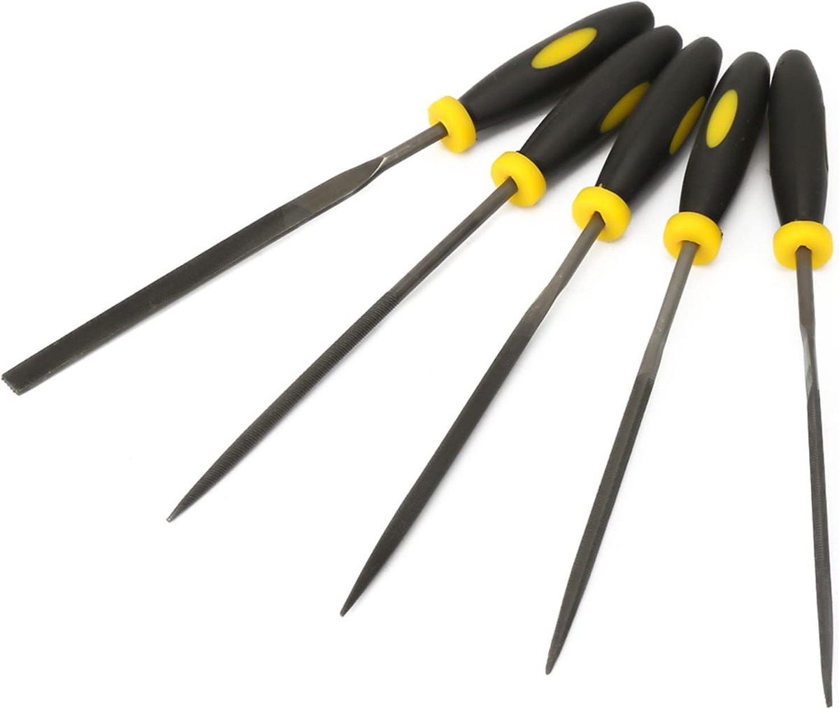 Mini Vijlenset - Handgereedschap Set - Metaal Bewerken - Ergonomisch Handvat - 19 cm Lengte - Assorti
