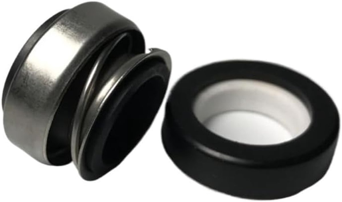 Mechanische Afdichting - Asafdichting pomp - Watercirculatie - Keramiek en carbon - 15 mm - Zwart