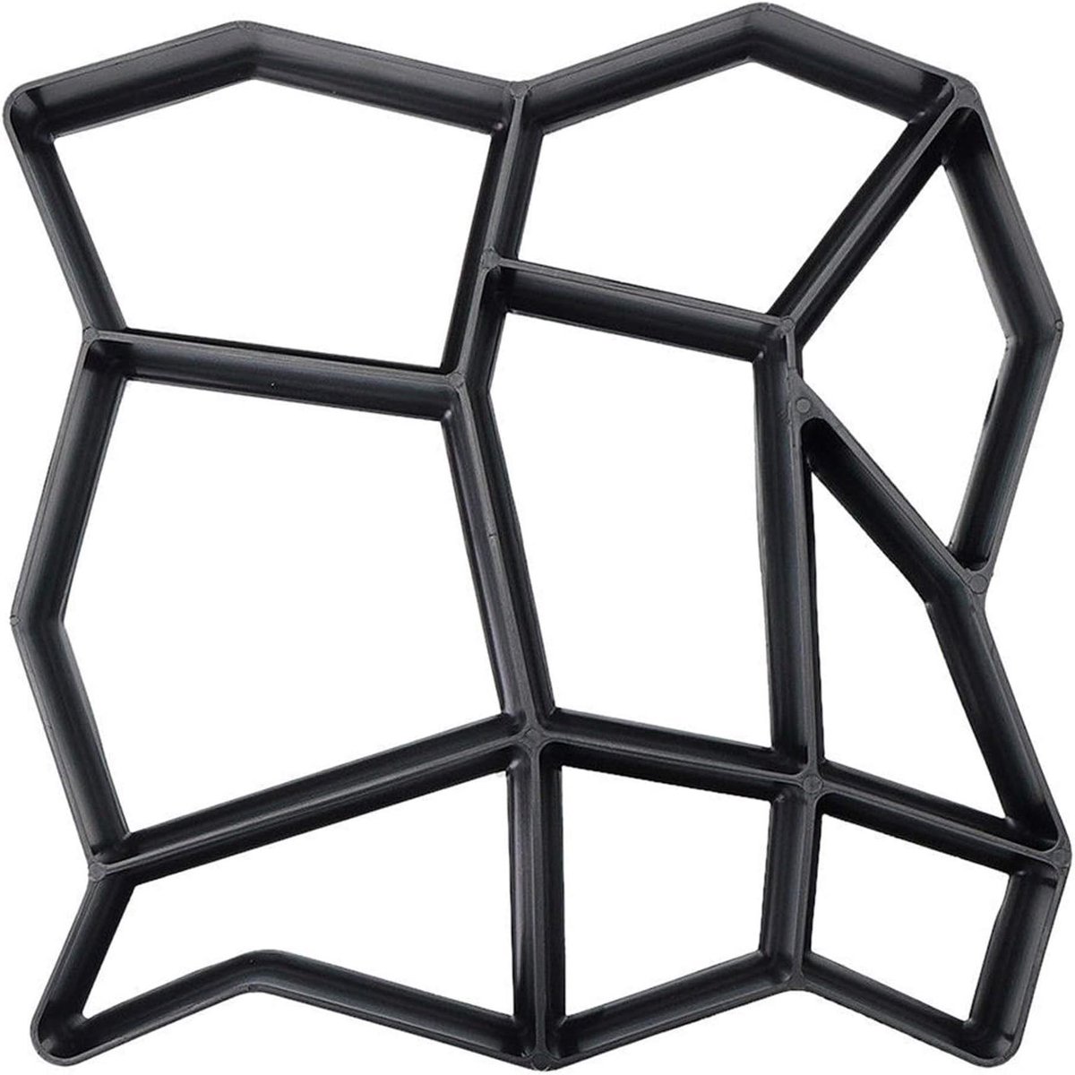 Betonmal - Padmaker mal - Tuin decoreren - Herbruikbaar plastic - 36x36 cm - Zwart