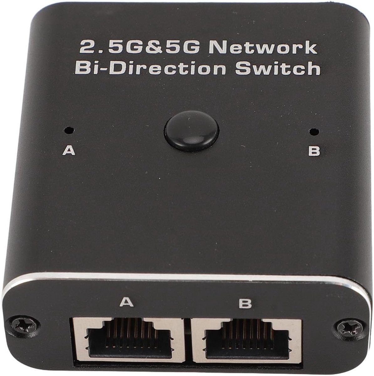 Netwerk Switch - RJ45 Adapter - Intern Netwerken - Bidirectionele Schakeling - 2 Poorts - Zilver