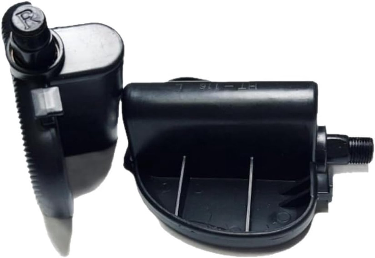 Hometrainer Pedalen - Spin Bike Vervanging - Binnen Fietsen - Universele Draad Maat - 1/2 & 9/16 Inch - Zwart