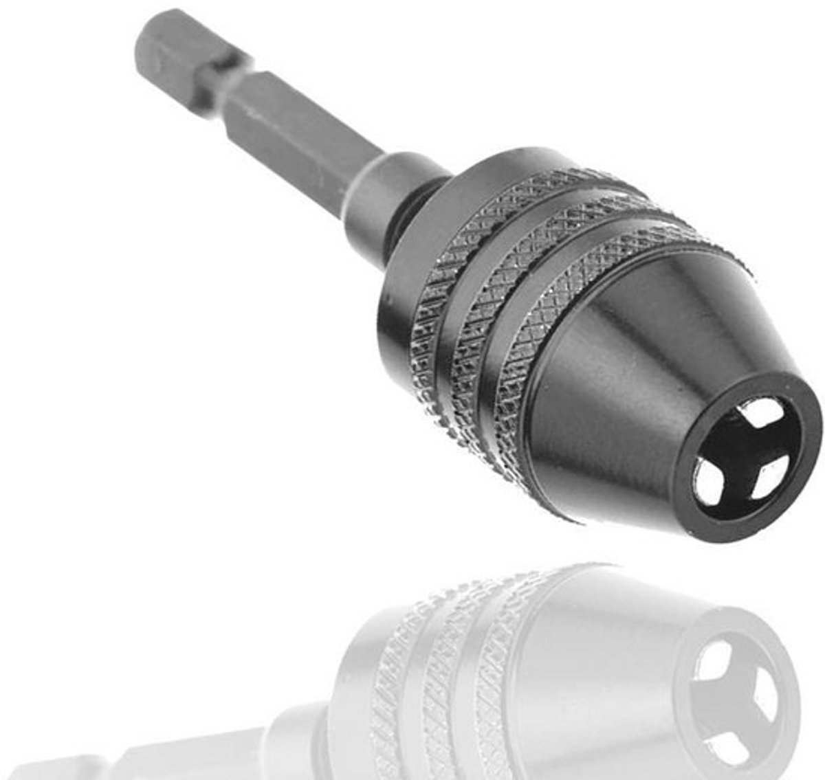 Aluminium adapter 1/4 voor keyless boor chuck 0,3-8 mm van Shopcentral