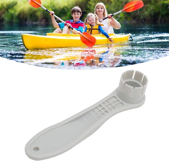 Ventielsleutel Lucht - Paddle Board Gereedschap - Watersport Accessoire - Ergonomisch Lichtgewicht - 20 x 5 x 5 cm - Grijs — afbeelding 3