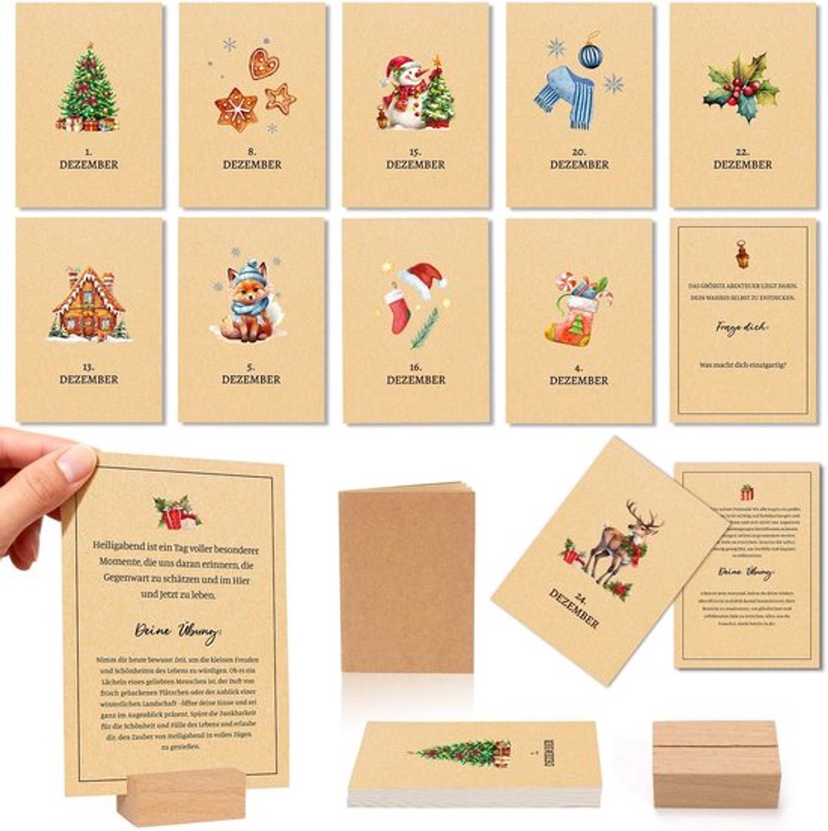 Tafelkalender Dailygoods 2025 Adventskalender 24 dagen