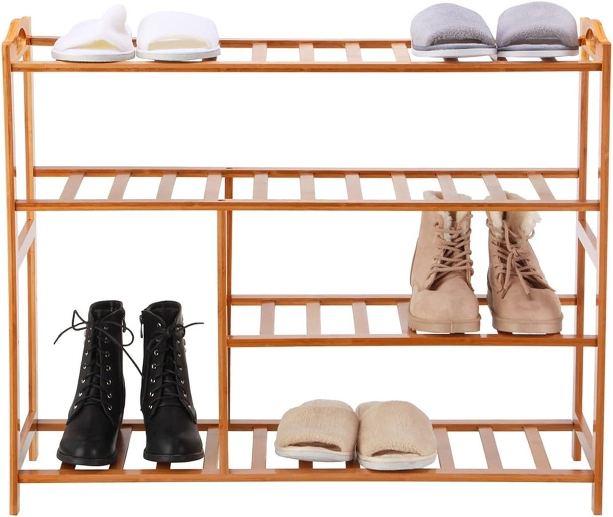 Schoenenrek Organizer - Schoenenplank Opberger - Schoenen Opbergen - Vouwbaar Ontwerp - 78x25x68cm - Veelkleurig