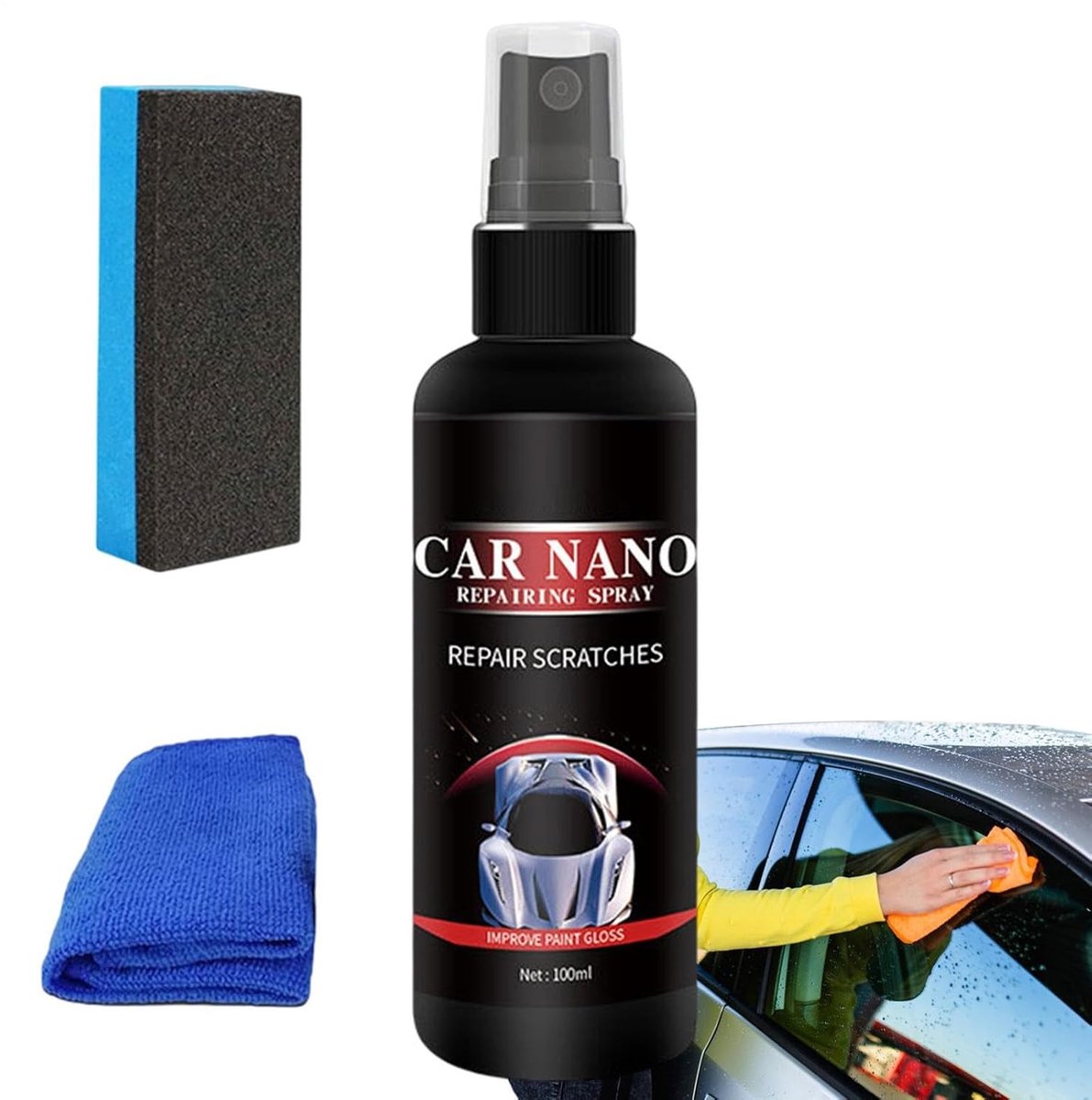 Keramische Autocoating Spray - Nano Spray Krasverwijderaar - Voertuigen Beschermen - Snel Vuil Verwijderen - 500 ml - Niet gespecificeerd
