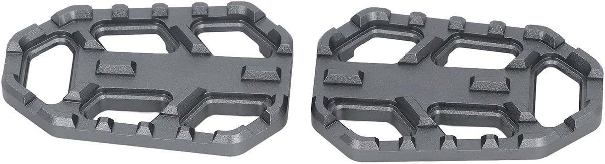 Voetsteunen Motorfiets - Motorsteunen Rijder - Verbeterde Grip - CNC Aluminium Legering - Niet gespecificeerd - Grijs