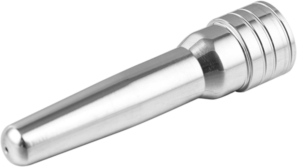 Stoommondstuk Koffiezetapparaat Melkopschuimer Accessoire Koffie Bereiden Enkel Gat Ontwerp 37 x 10 mm Zwart Zilver