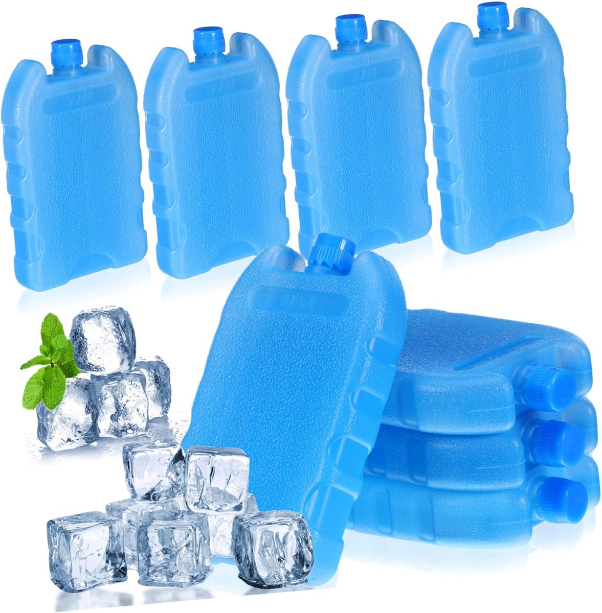 Koel elementen - IJsblokken - Aircooler koelen - Herbruikbaar - 8 stuks - Blauw