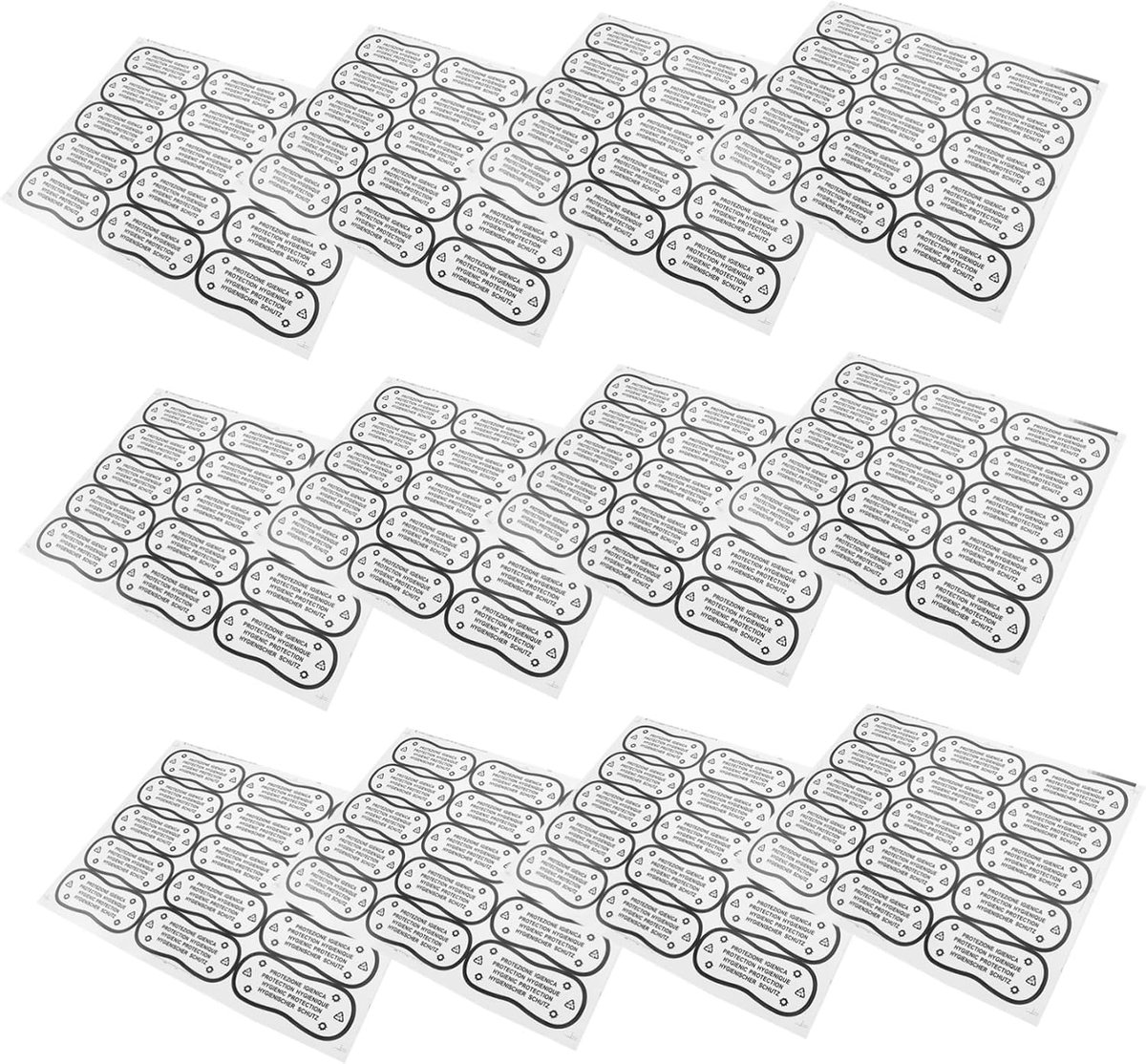 Beschermende Stickers - Zwemkleding Voering - Hygiënisch Houden - Sterke Zelfklevende Lijm - 100 Stuks - Transparant