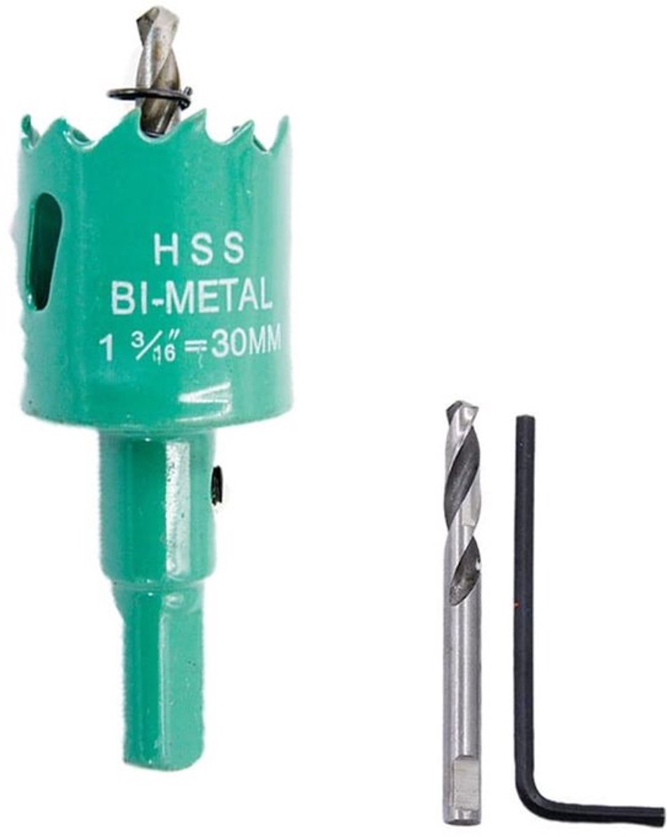 Bimetal gaatjeszaag 30mm cirkelzaag groen hole saw Zeynomax