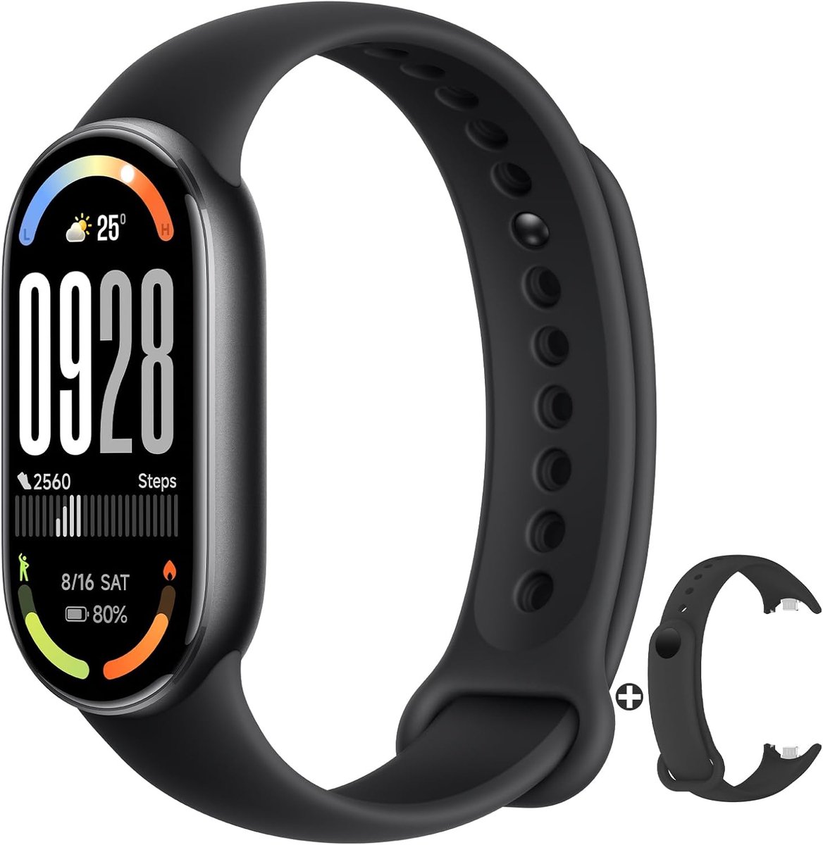Smart Band - Fitness Tracker - Gezondheid Monitoren - 21 Dagen Batterij - 172 Inch Scherm - Zwart
