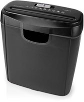 Nedis Papierversnipperaar - 6x A4 vellen - 10L - Voor thuis / kantoor - Stroken P2 - Zwart