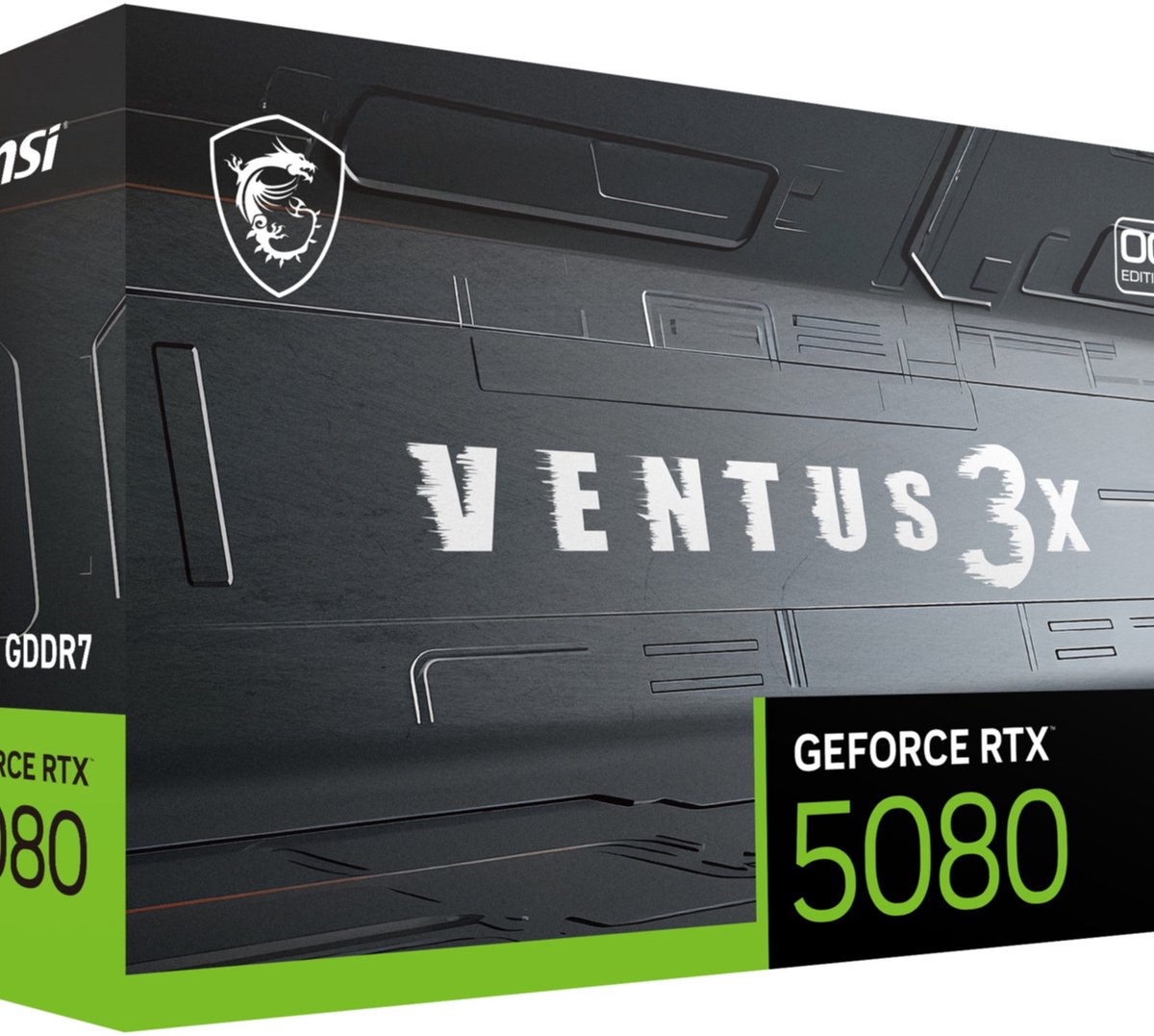 Bol.com MSI NVIDIA GeForce RTX 5080 16G VENTUS 3X OC - Videokaart - 16GB - GDDR7 - PCIe 5.0 - 1x HDMI 2.1 - 3x DisplayPort 2.1 aanbieding