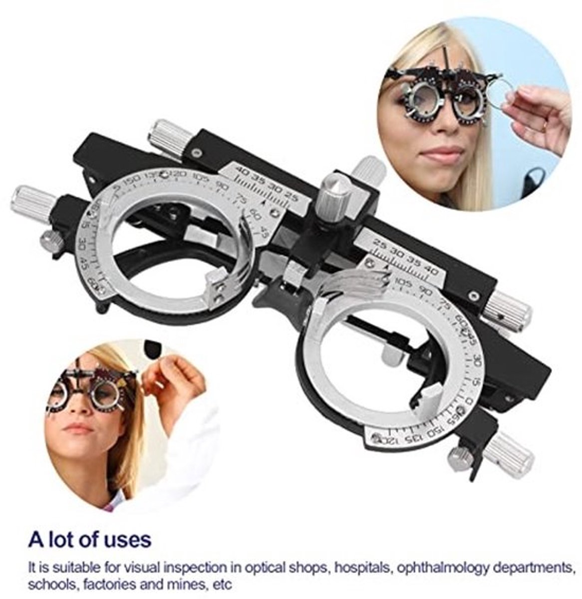 Dailygoody - 360° Draaibare Optische Testlens Frame SolidChoice