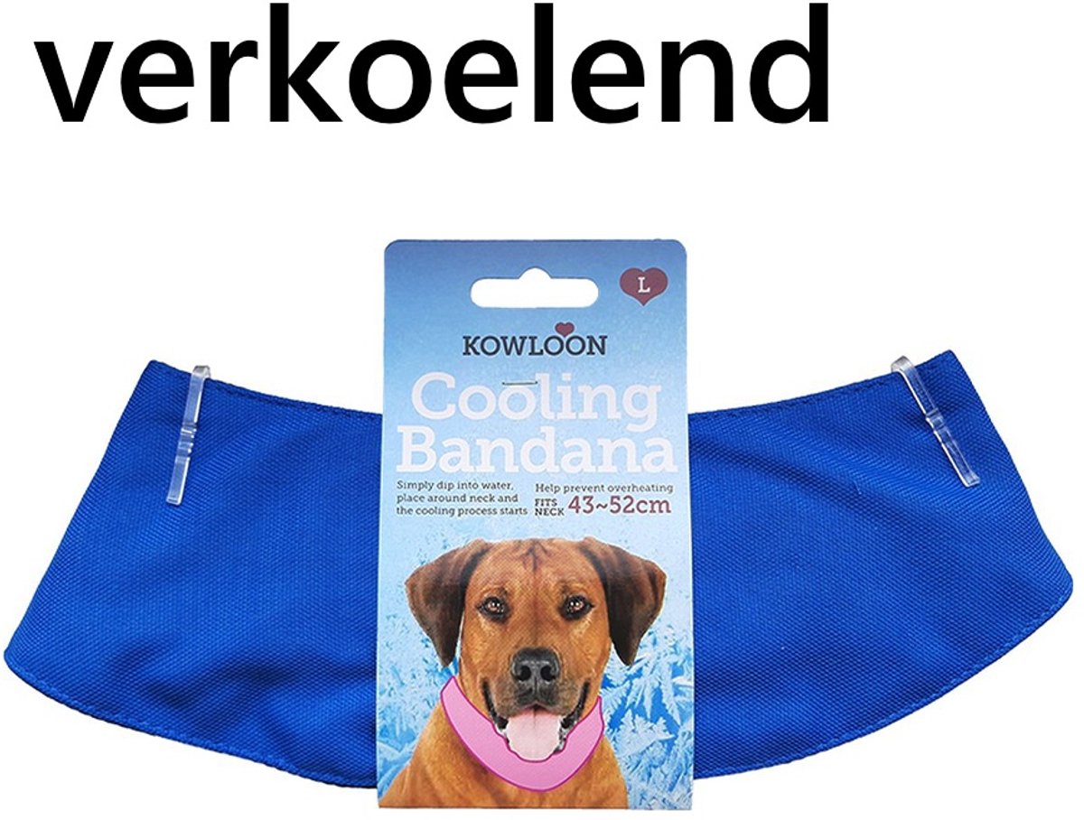 Cocapet -kowloon - Cooling bandana - verkoel bandana - voor honden - Large - nek 43-52 cm - gewoon dippen in water
