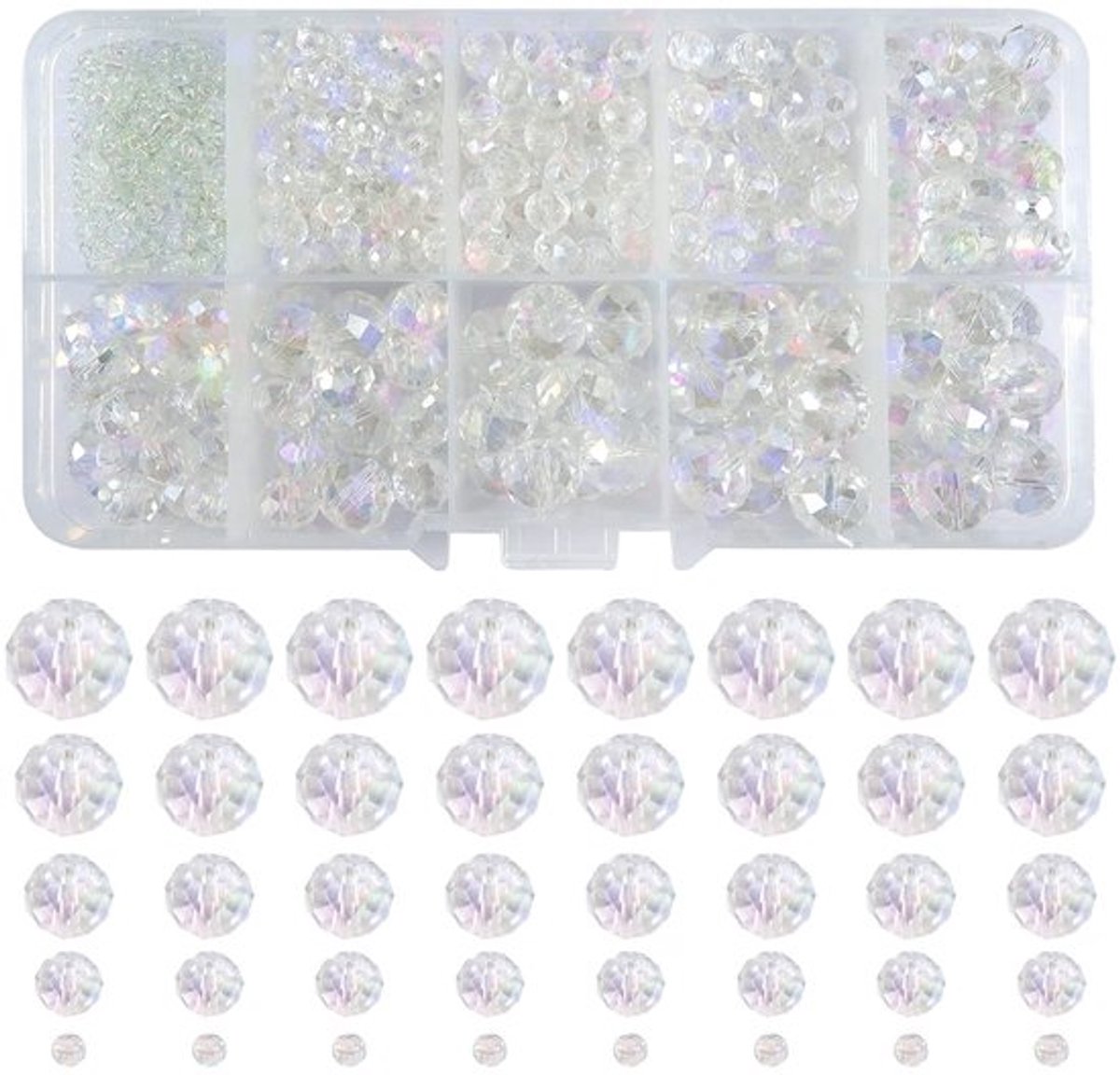 Kralen sieraden maken - 1000 stukken kristallen kralen Zeynomax AB