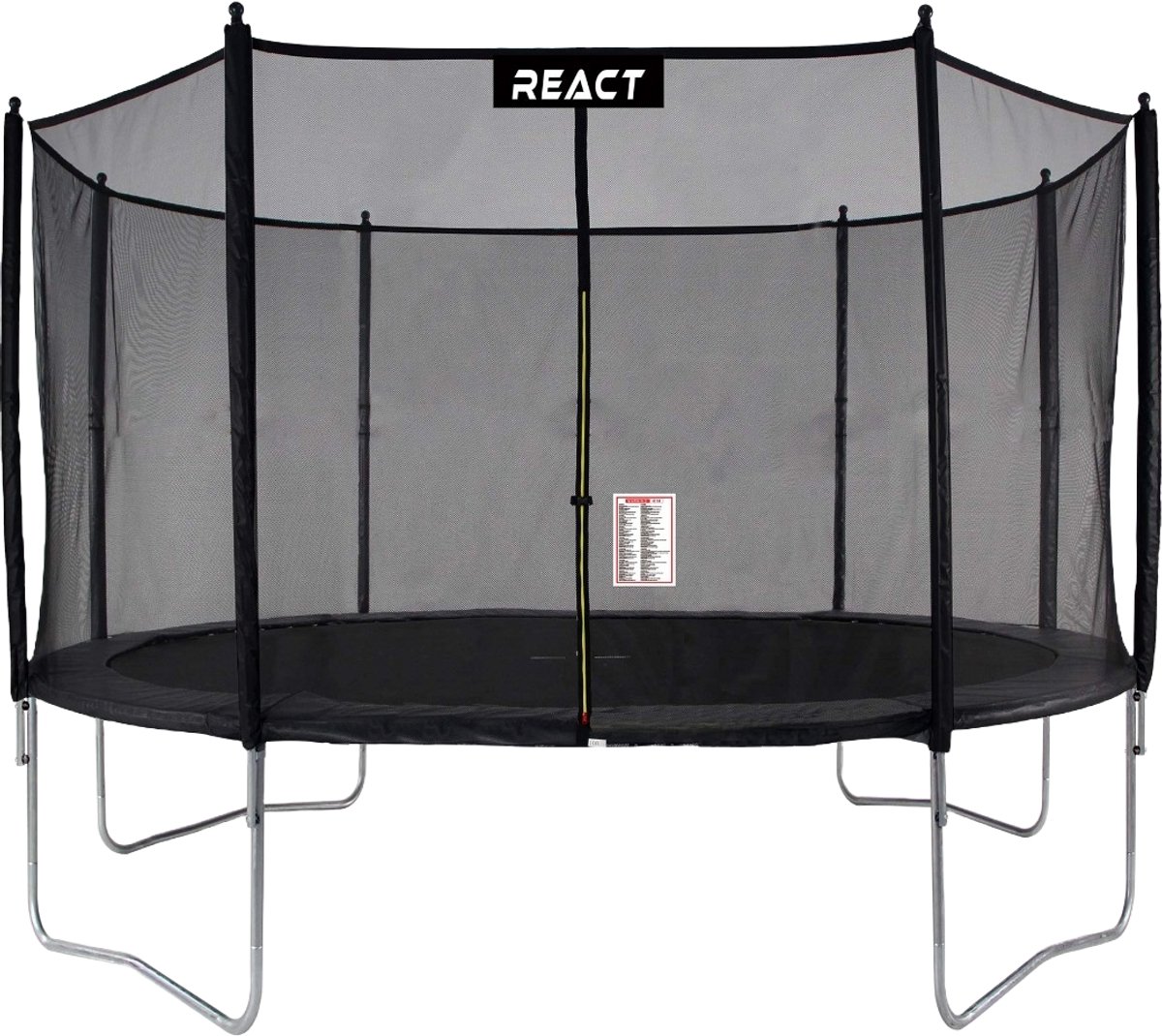 React trampoline 427cm met Veiligheidsnet