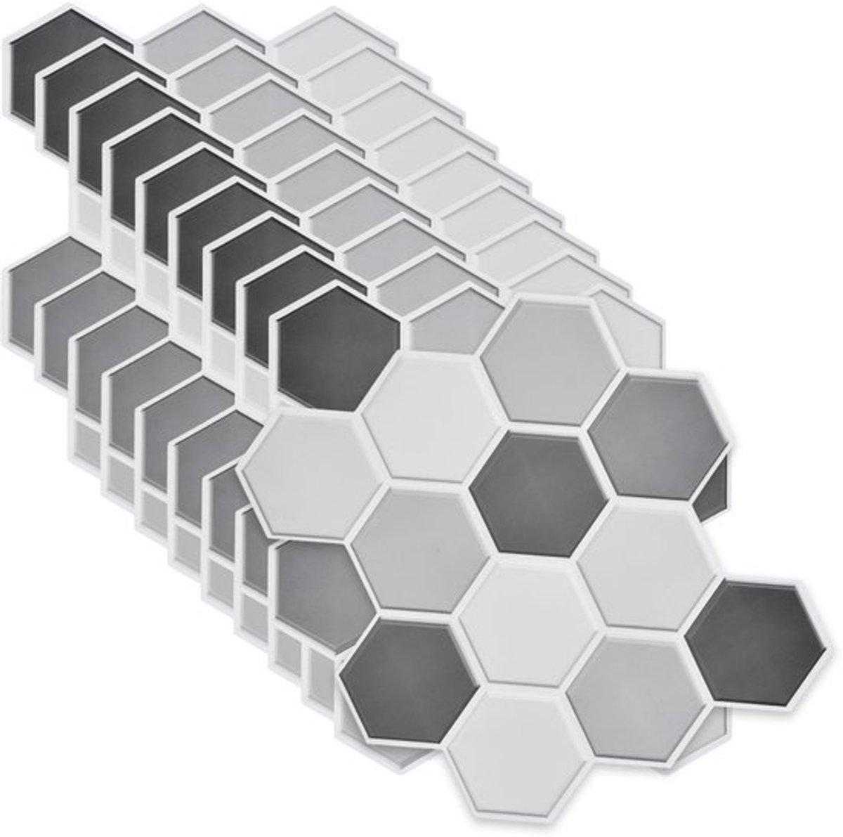 Dailygoods - Hexagon Peel and Stick wandtegels - Zelfklevende tegelstickers