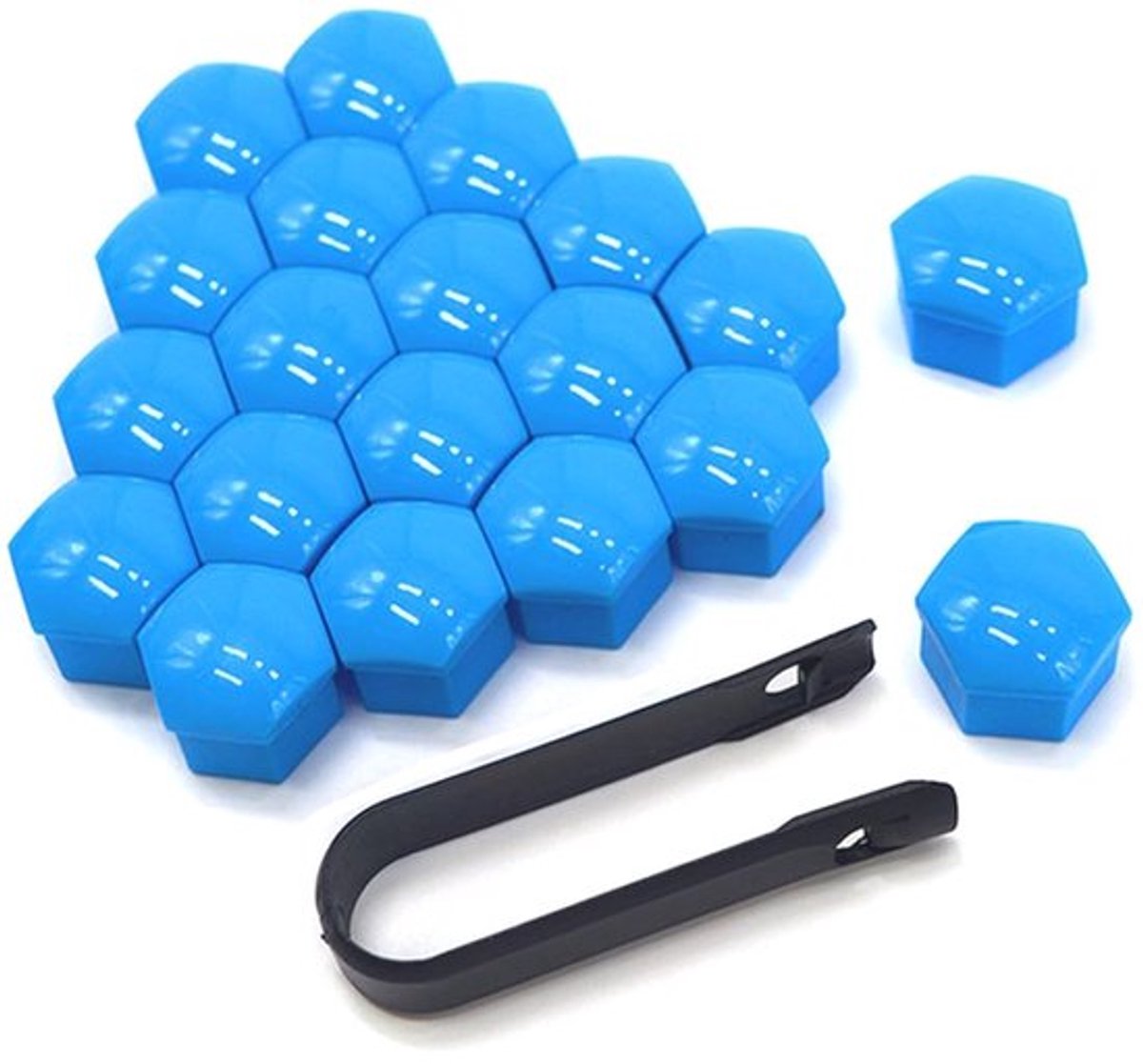 NTHProducts - 21mm Car Wheel Nut Covers - Universele Auto Hub Doppen - Inclusief