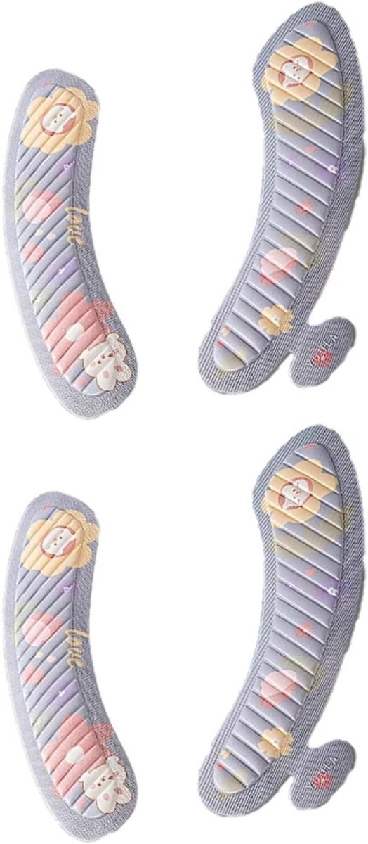 Toiletstoelhoes - Zitkussen - Badkamer Comfort - Universele Pasvorm - 16 x 9 cm - Grijze Zonnebloem