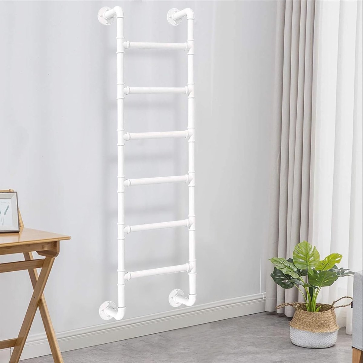 Stevige Ladder - Zolder Trap - Veilig Bereiken - Aanpasbare Lengte - 100-300 cm - Zwart