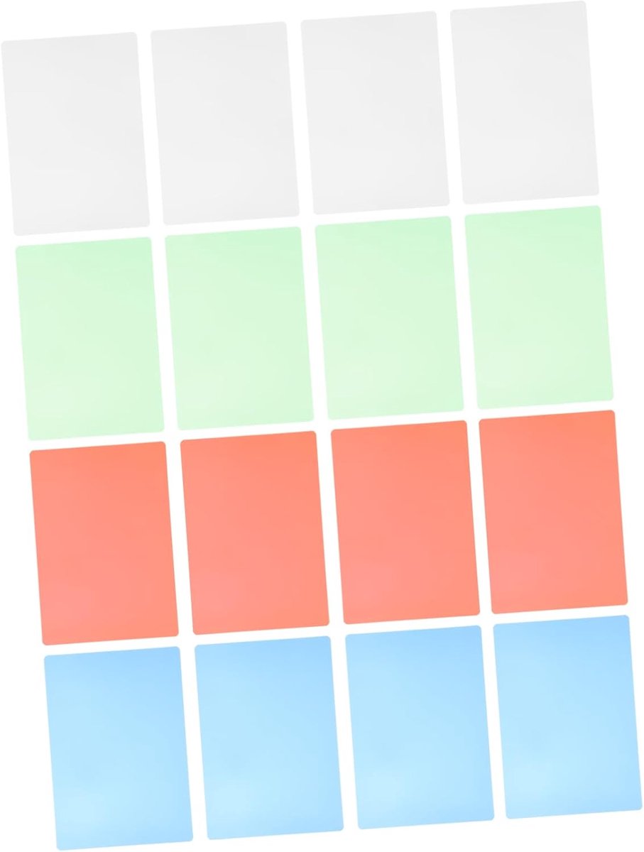 Anti-Schrijfmatten - Leesstrips - Focus Vergroten - Visuele Stress Verminderen - 16 Stuks - Gemengde Kleuren