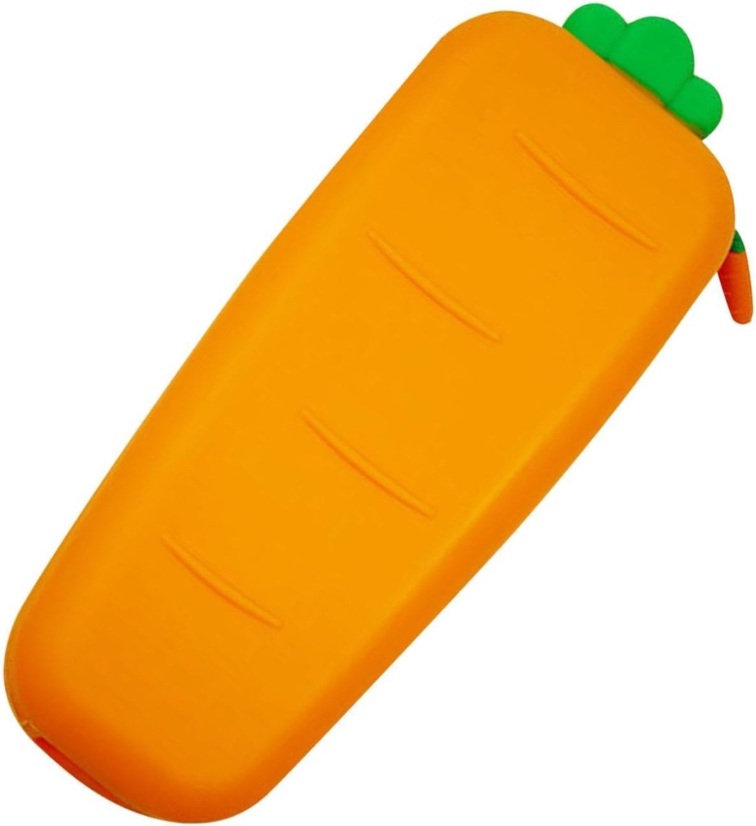 Wortel Pennenetui - Opbergtas Schrijfwaren - Spullen Organiseren - Uniek Wortelontwerp - 22.5 x 9 cm - Oranje
