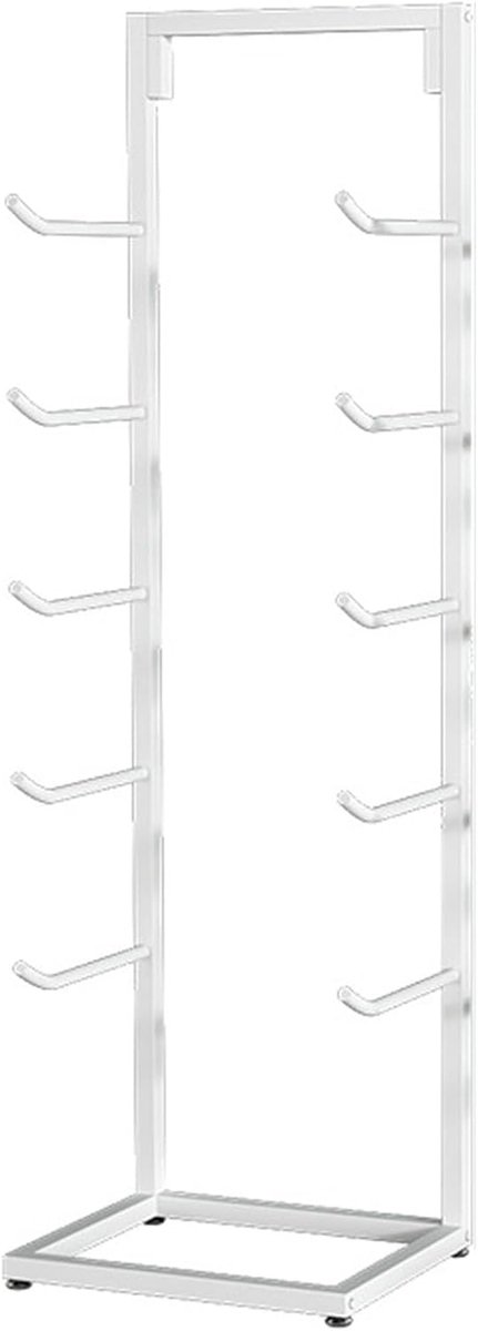 Yogamatrek - Fitnessrek - Sportmateriaal Opbergen - Ruime Capaciteit - 40 x 27 x 130 cm - Wit