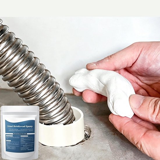 Metaalvuller Plamuur - Reparatieklei Epoxy - Onderdelen Restaureren - Waterdicht Hittebestendig - 100 gram - Grijs — afbeelding 3