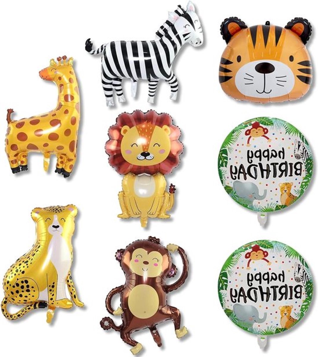 Jungle dier ballonnen set Allecto Plus XXL
