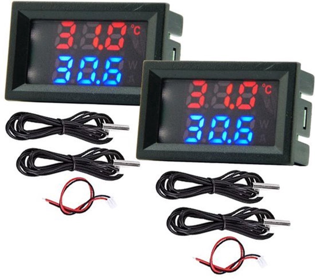 Ideal thermometer for bathroom - waterproof sensor - Allecto
