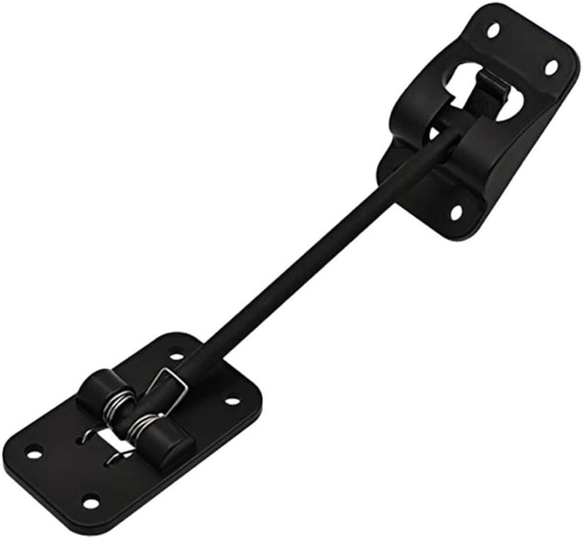 Deurvanger Camper - Deurhouder Aanhanger - Deur Open Houden - Veerkrachtige Nylon Constructie - 71 x 75 mm - Zwart