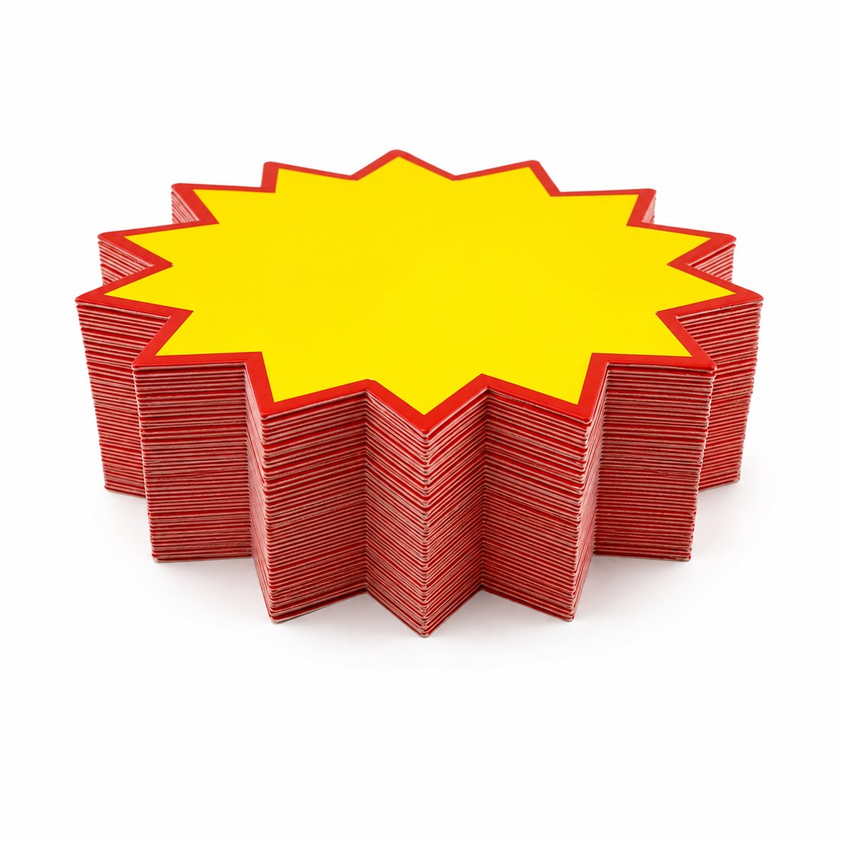S&D | Papieren notitie bordjes - Middel - 100 stuks - Prijsbordjes winkel - Actie Aanbieding - Beschrijfbaar