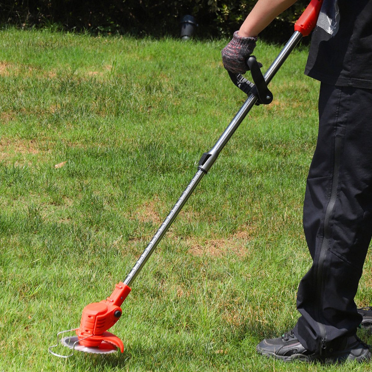 Accu-Grasmaaier – 1800W Borstelloze Motor, 1500 tpm, 15cm Snijbreedte, 2 Batterijen, Verstelbare Hoogte – Voor Thuis & Tuin – foto 5