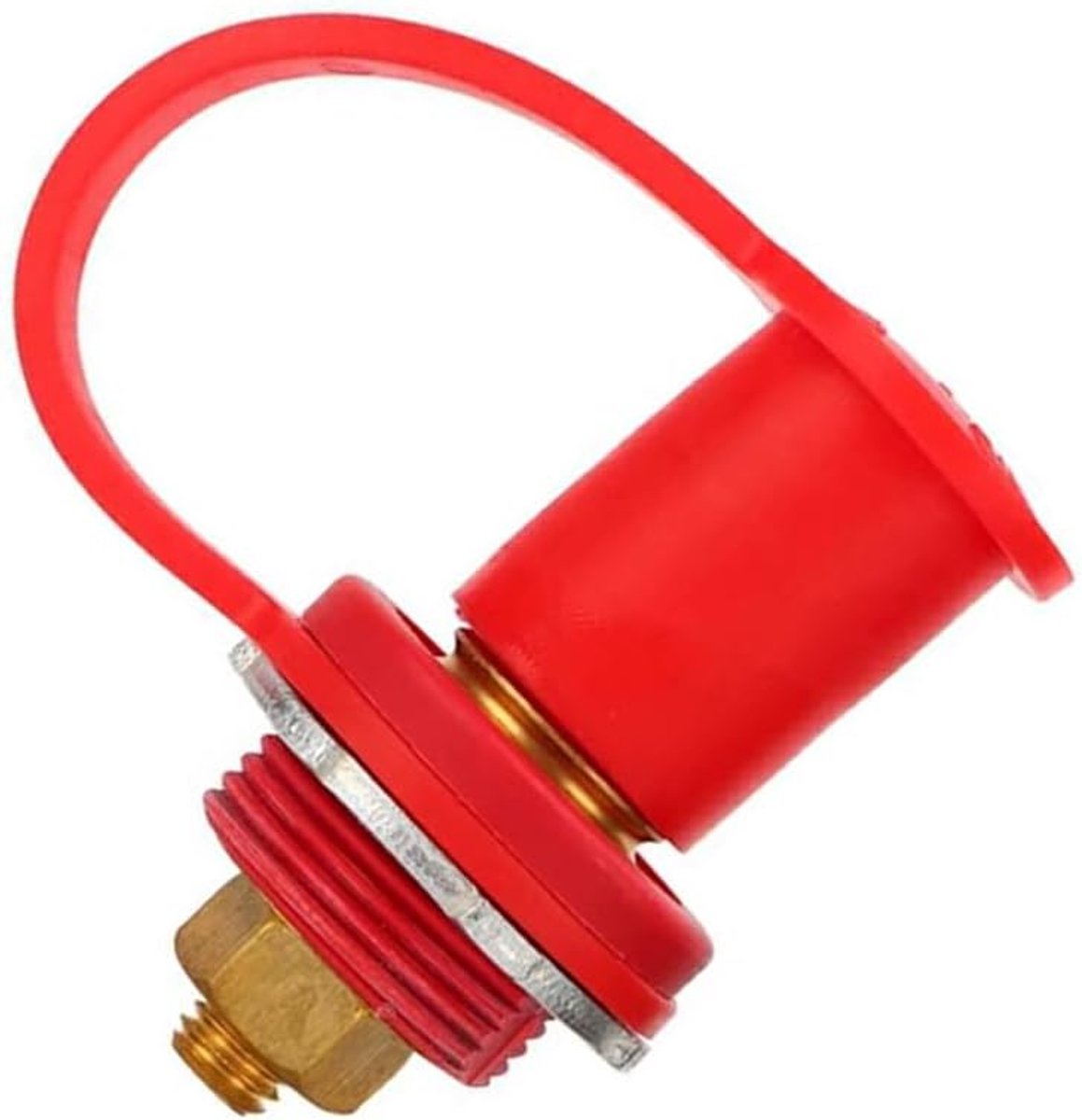 Accu Laadpunten - Stroom Aansluiting - Motoronderhoud - Veilige Installatie - 14 x 10 x 3 cm - Rood