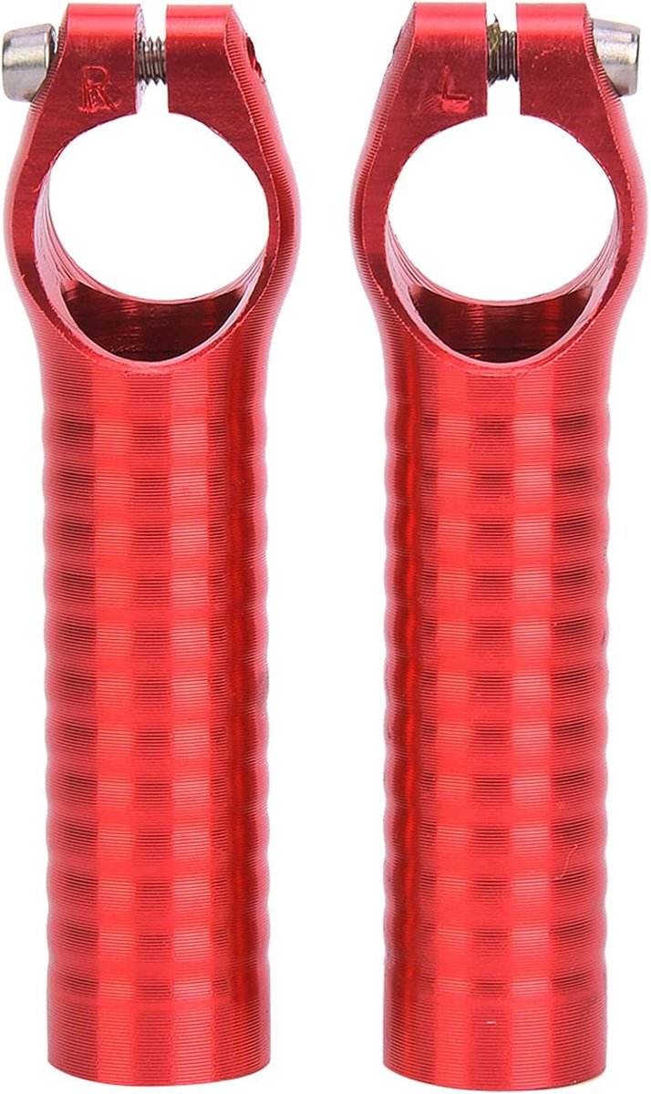 Fietsstuurgrepen - Fietshandvatten - Comfortabel Fietsen - Antislip Oppervlak - 108 mm Lengte - Zilver