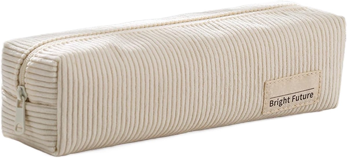Etui - Pennendoos - Schoolbenodigdheden Organiseren - Zacht fluweel - 215 cm - Beige