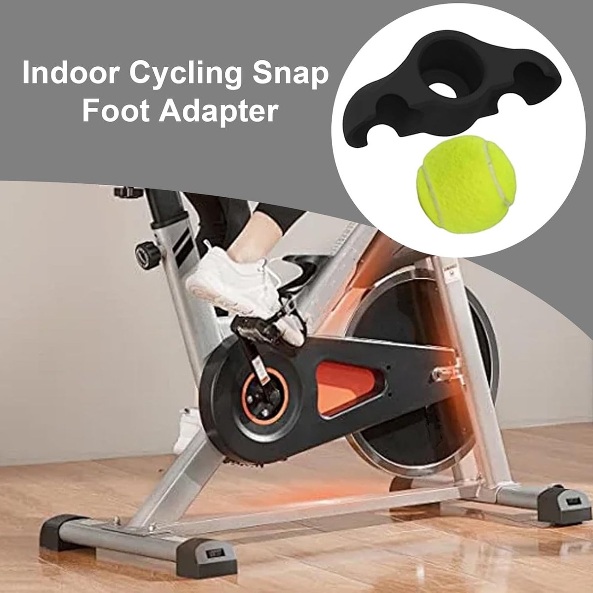 Fietstrainer Voeten - Indoor Fiets Stabilisatoren - Comfortabel Trainen - Schokabsorberend Ontwerp - 8 Delige Set - Meerkleurig
