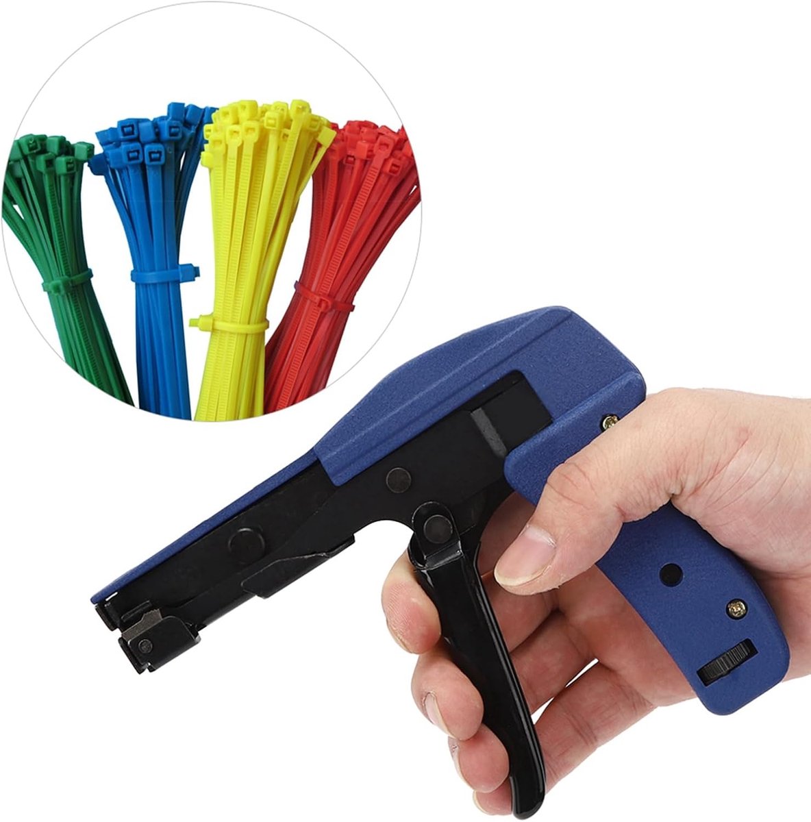 Kabelbinder Gun - Strapsnijder Tools - Bundelen en Zekeren - Metaalconstructie - 2mm Breedte - Blauw