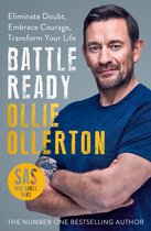 Boekomslag met Ollie Ollerton in een blauw shirt, met de tekst "BATTLE READY OLLIE OLLERTON SAS WHO DARES WINS"