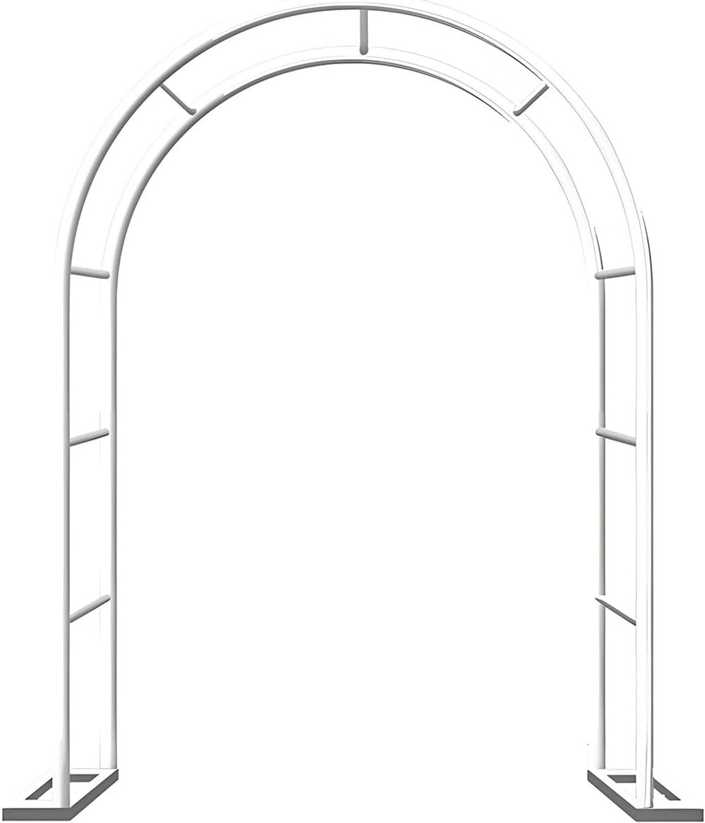 Tuinboog Metaal - Rozenspalier Boog - Decoratie Buiten - Verstelbare Maat - 350 x 220 cm - Wit