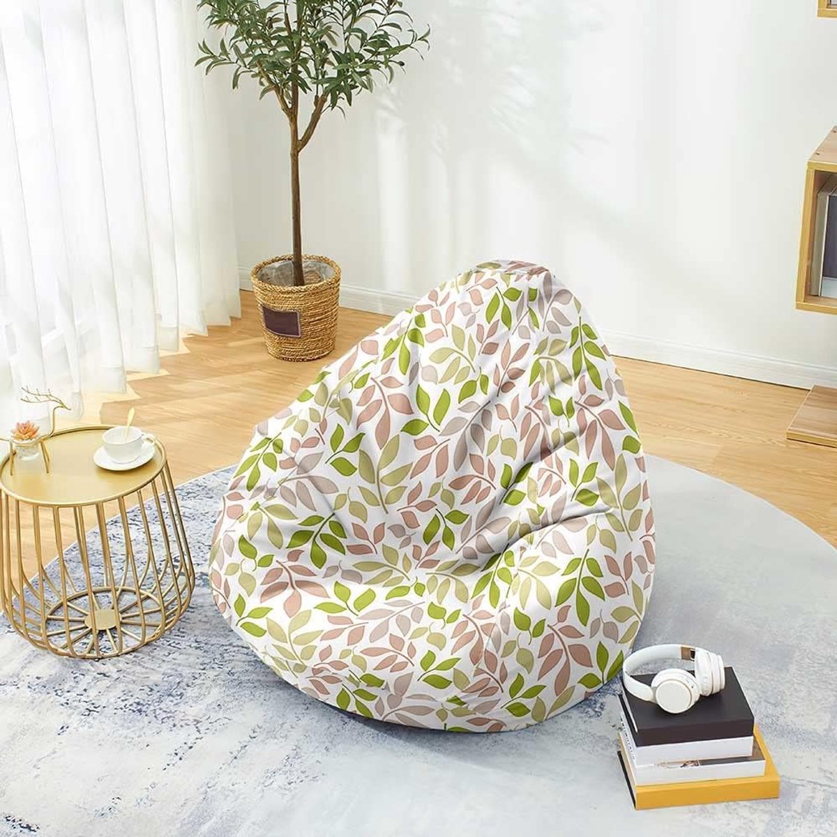 Zitzakhoes - Opbergzak - Ontspannen Zitten - Zachte Polyester - 70x80 cm - Roze