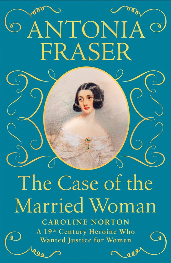 Boekhoes 'The Case of the Married Woman' door Antonia Fraser met portret van Caroline Norton.