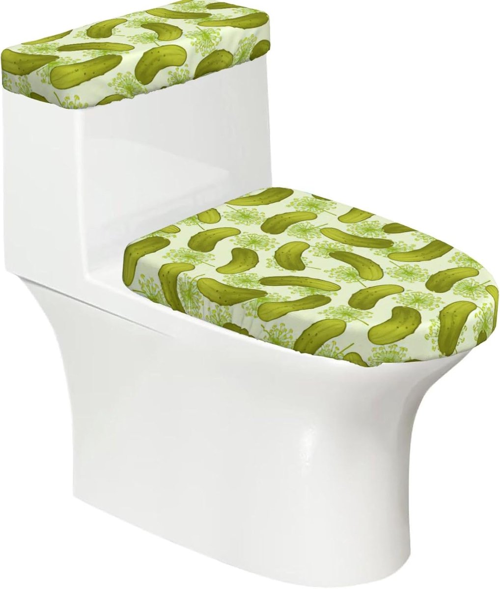 Toiletbrilhoezen Set - Zachte Covers - Badkamer Decoratie - Universele Pasvorm - 2 Stuks - Zwart