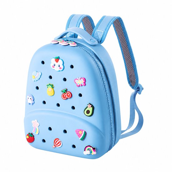 Waterdichte EVA Strandrugzak voor Kinderen | Lichtgewicht Rugtas voor Strand, Zwembad & Vakantie | Zomer Tas | Blauw