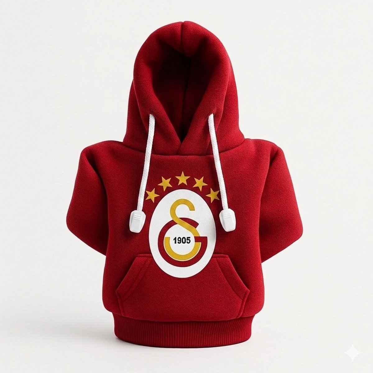 Jungengel Schakelpook Hoesje Galatasaray Design - Mini Hoodie Auto Pookhoes - Universeel Rood Geel